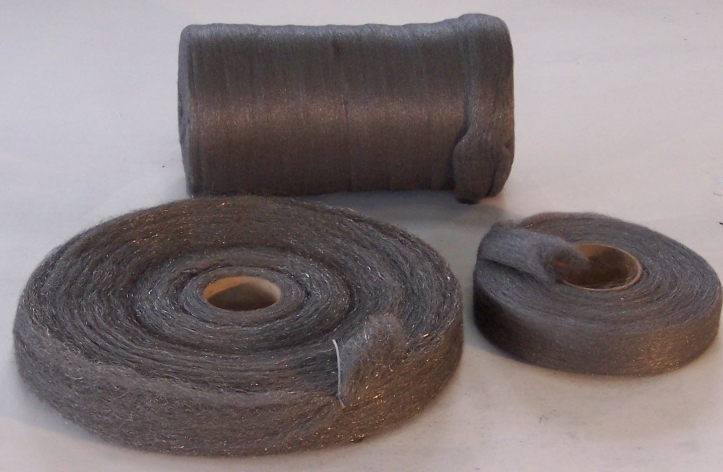 rouleau laine d'acier/inox